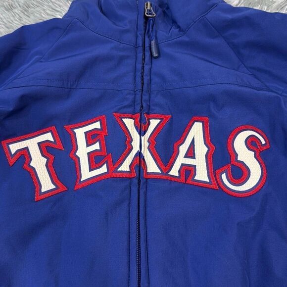 Texas Rangers MLB Jacket Women’s SZ S Authentic Majestic Full Zip Therma Base Bl - Picture 2 of 11